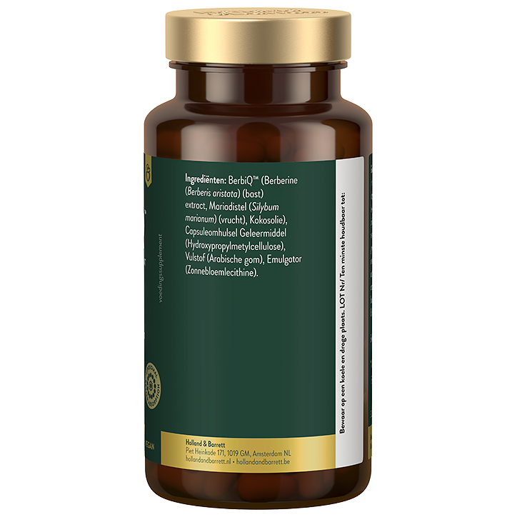 Holland & Barrett BerbiQ 670mg 100:1 Extract: Gelijk Aan 50 Gram Berberine Liposomaal - 60 capsules image 4