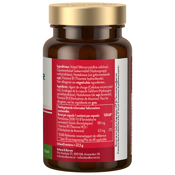 Holland & Barrett Nattokinase 2000FU 100mg - 60 capsules image 2