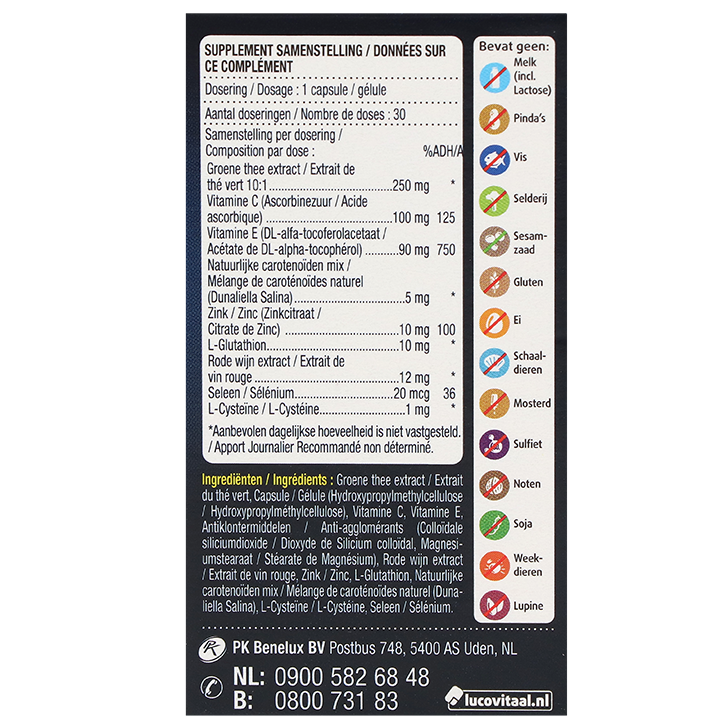 Lucovitaal Antioxidant Complex - 30 capsules image 3