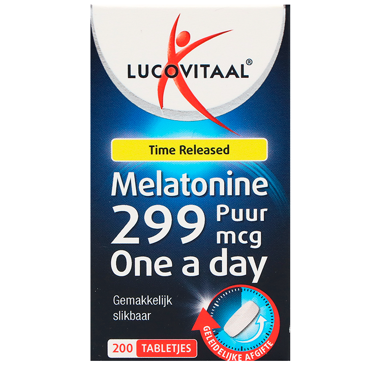 Lucovitaal Time Released Melatonine 299mcg - 200 tabletjes-1