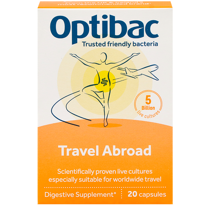 Optibac Travel Abroad – 20 capsules image 1