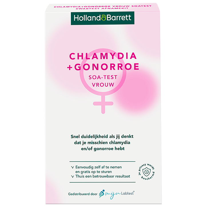 Holland & Barrett Chlamydia + Gonorroe Soa-Test Vrouw Swabtest Afnamekit - 1 stuk image 1