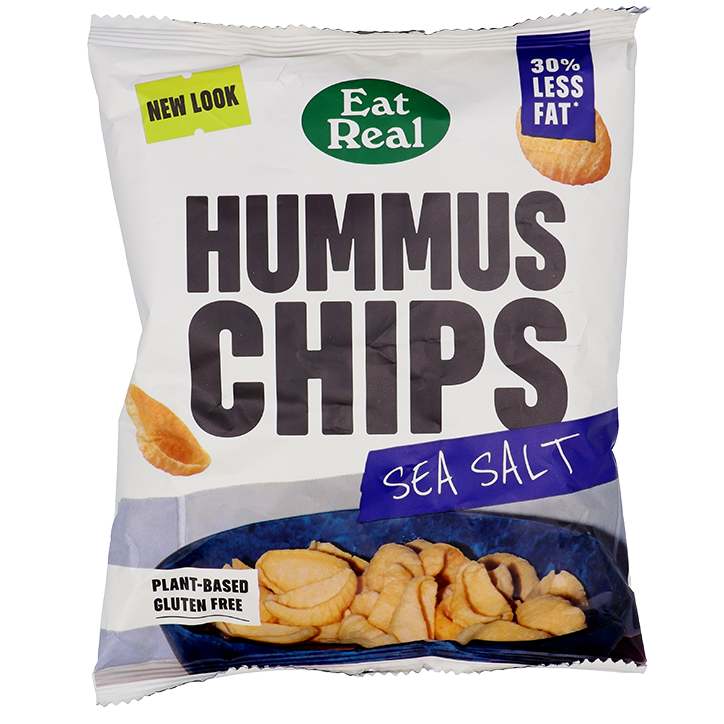 Eat Real Hummus Chips Sea Salt - 110g image 1