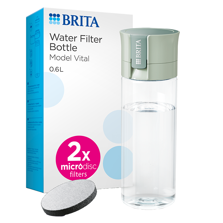Brita Waterfilterfles Vital 600ml Lichtgroen - inclusief 2 filters image 1