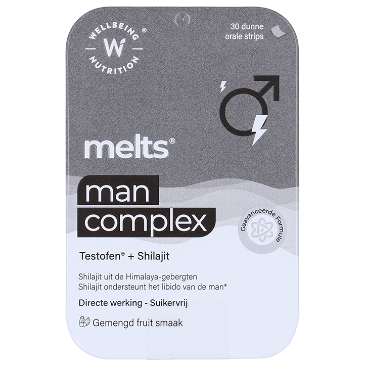 Wellbeing Nutrition Man Complex Testofen + Shilajit - 30 smeltblaadjes image 1