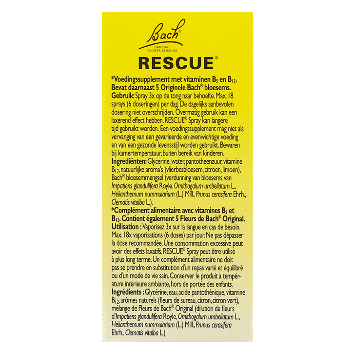 Bach Rescue Spray Zonder Alcohol - 7ml image 3