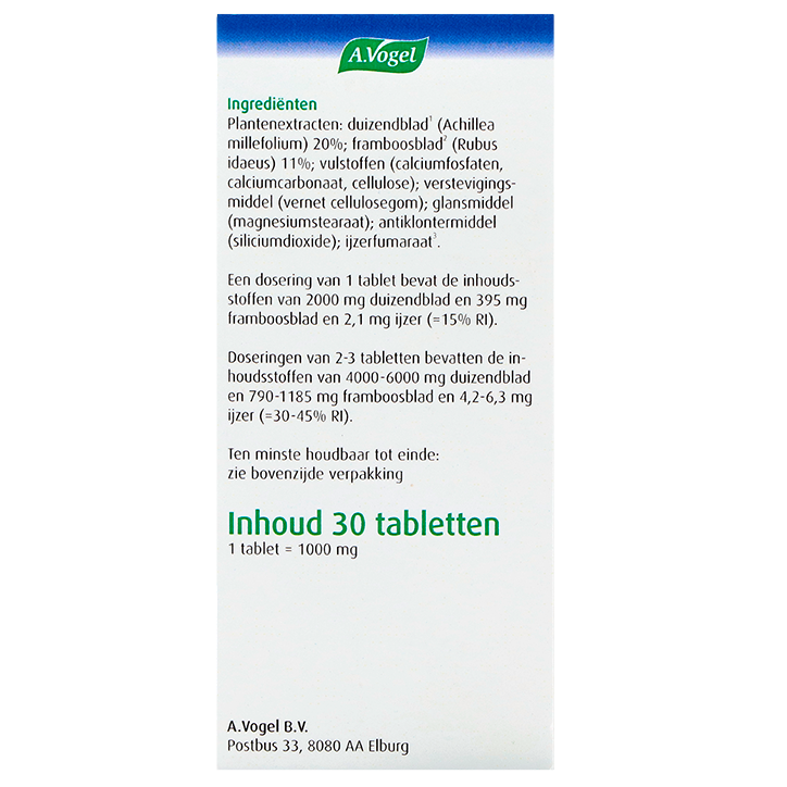 A. Vogel Menstruatietabletten - 30 tabletten image 3