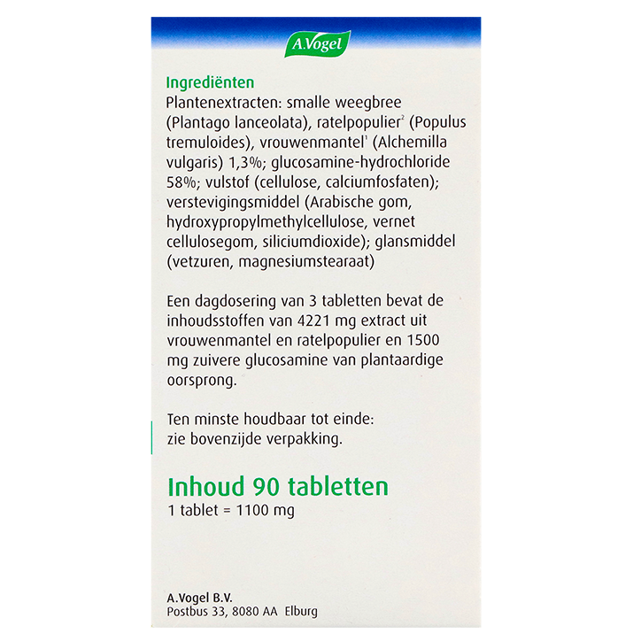 A. Vogel Gewrichttabletten Glucosamine + Alchemilla - 90 tabletten image 3