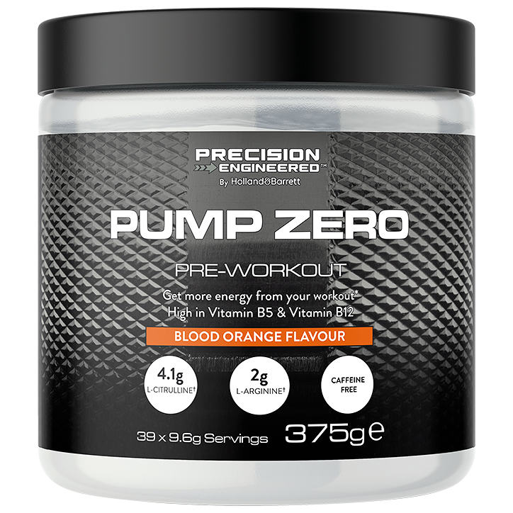 Precision Engineered Pump Zero Pre-Workout Bloedsinaasappelsmaak - 375g image 1