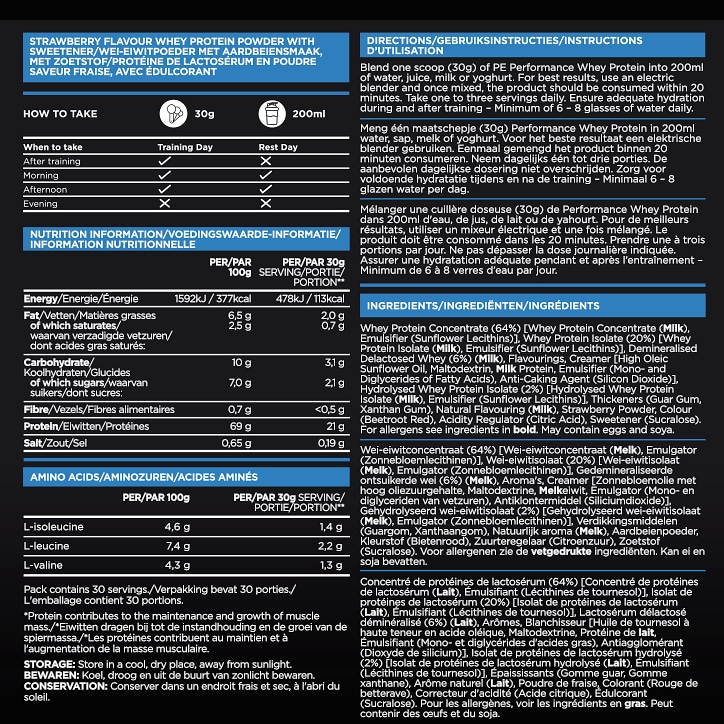 Precision Engineered Whey Protein Strawberry - 900g image 2