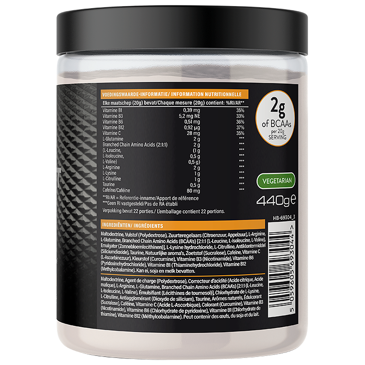 Precision Engineered Pre Workout Energy Ananas & Sinaasappel - 440g image 2