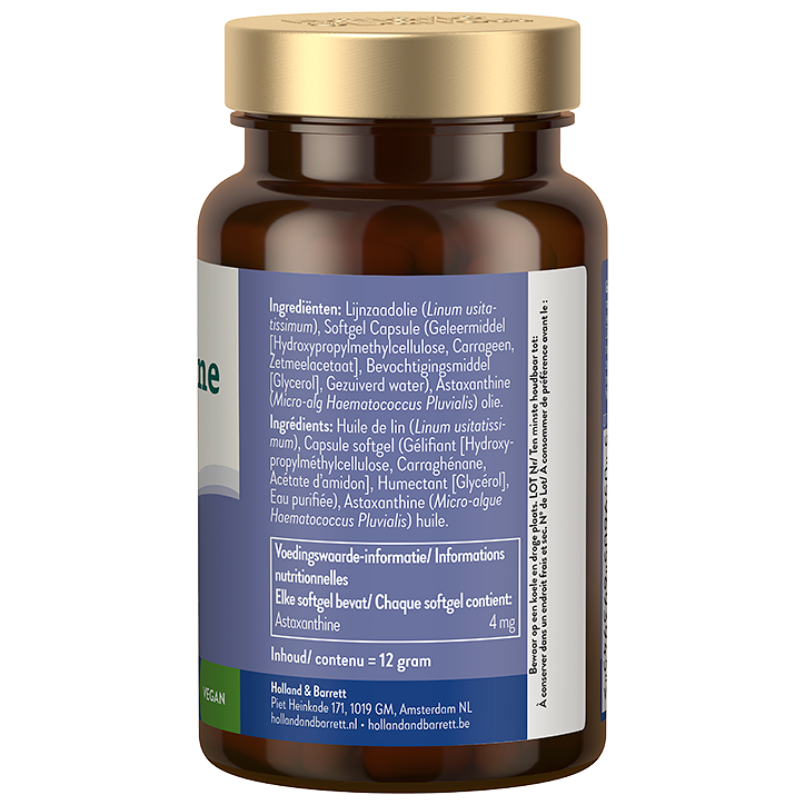 Holland & Barrett Astaxanthine 4mg - 60 softgels image 2