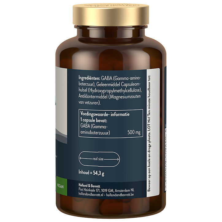 Holland & Barrett GABA 500mg - 90 capsules image 2