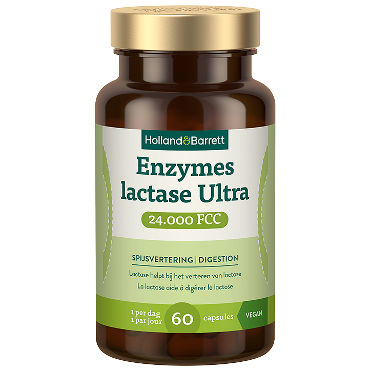 Holland & Barrett Enzymes Lactase Ultra 24.000 FCC - 60 capsules image 1