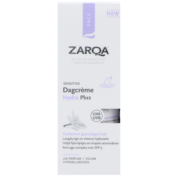 Zarqa Sensitive Dagcrème Extra Dry Skin Plus SPF15 - 50ml image 2