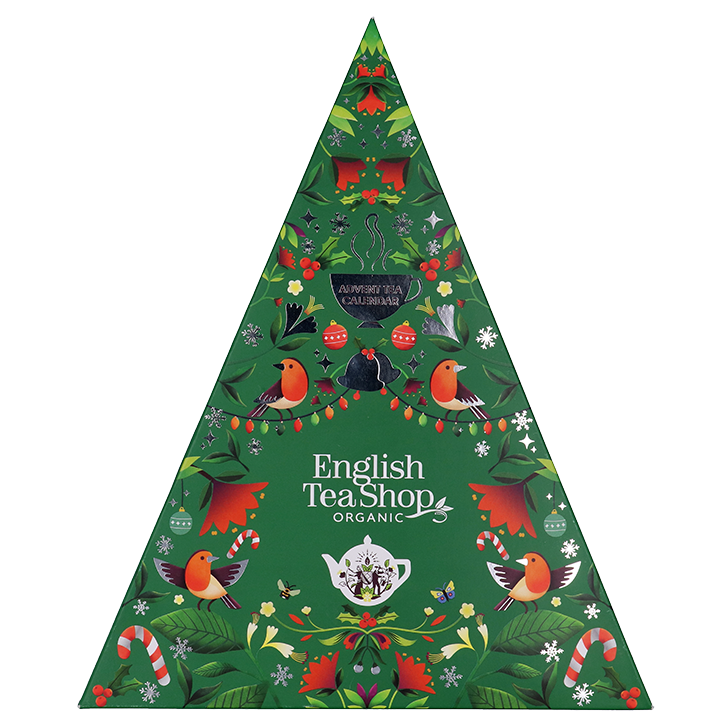 English Tea Shop Green Triangular Adventskalender - 25 theezakjes image 1