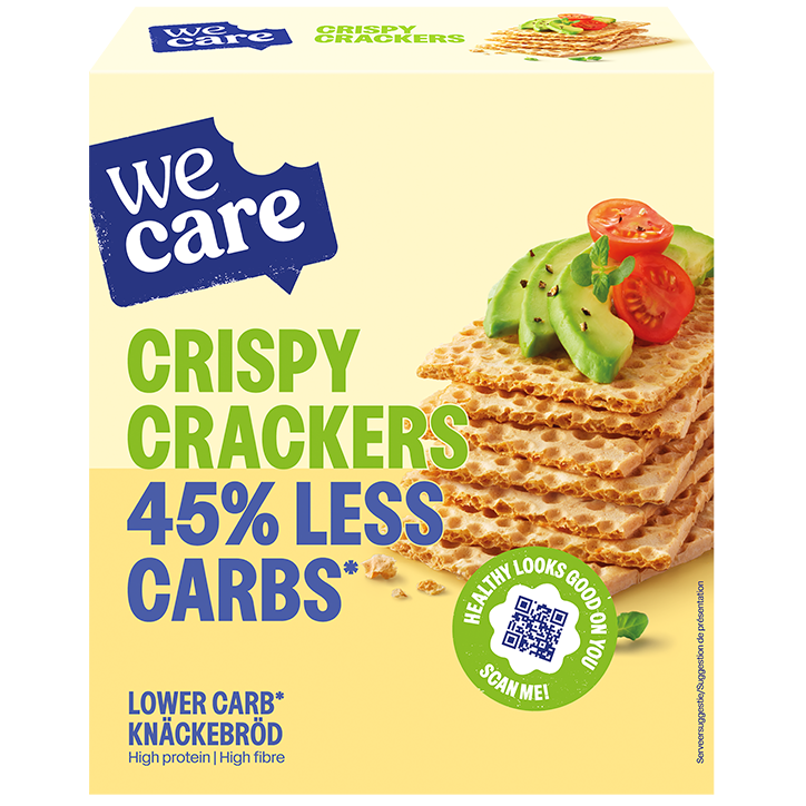 WeCare Crispy Koolhydraatarme Crackers - 100g image 1