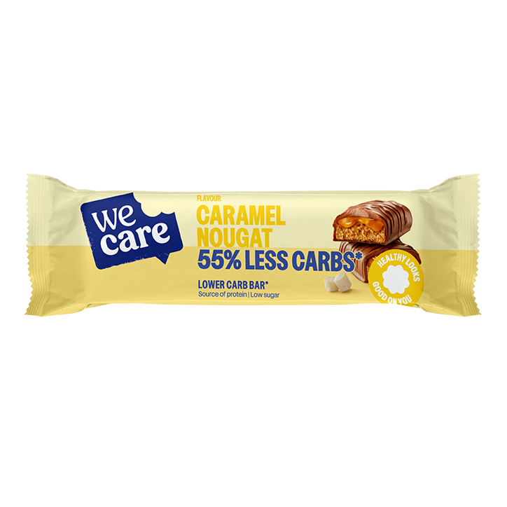 WeCare Lower Carb Barre Caramel Nougat - 35g image 1