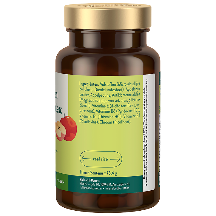 Holland & Barrett Appelazijn En Chroom Complex - 60 tabletten image 2