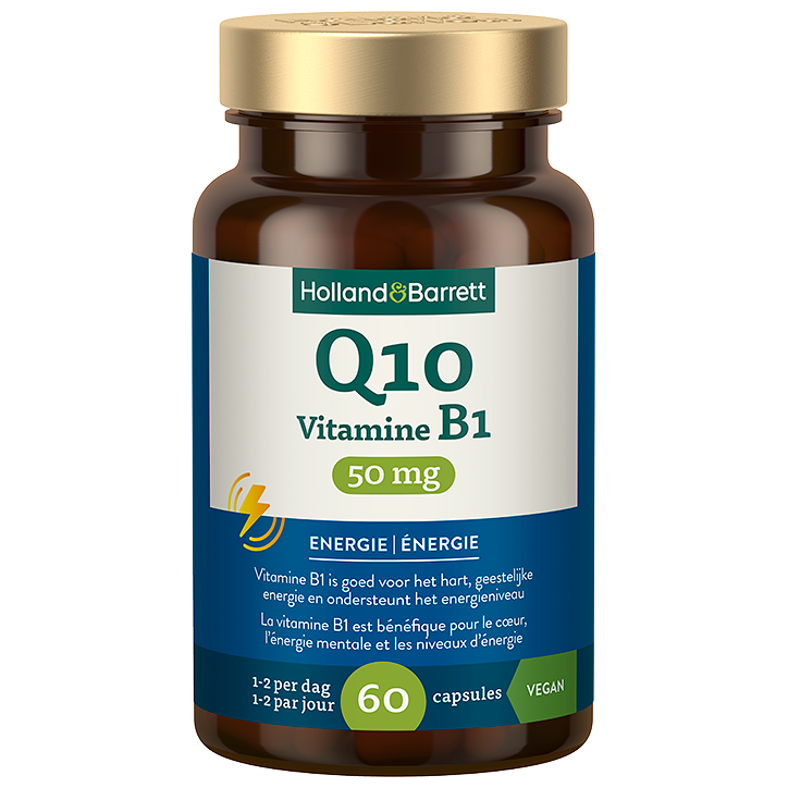 Holland & Barrett Q10 Vitamine B1 50mg - 60 capsules image 1