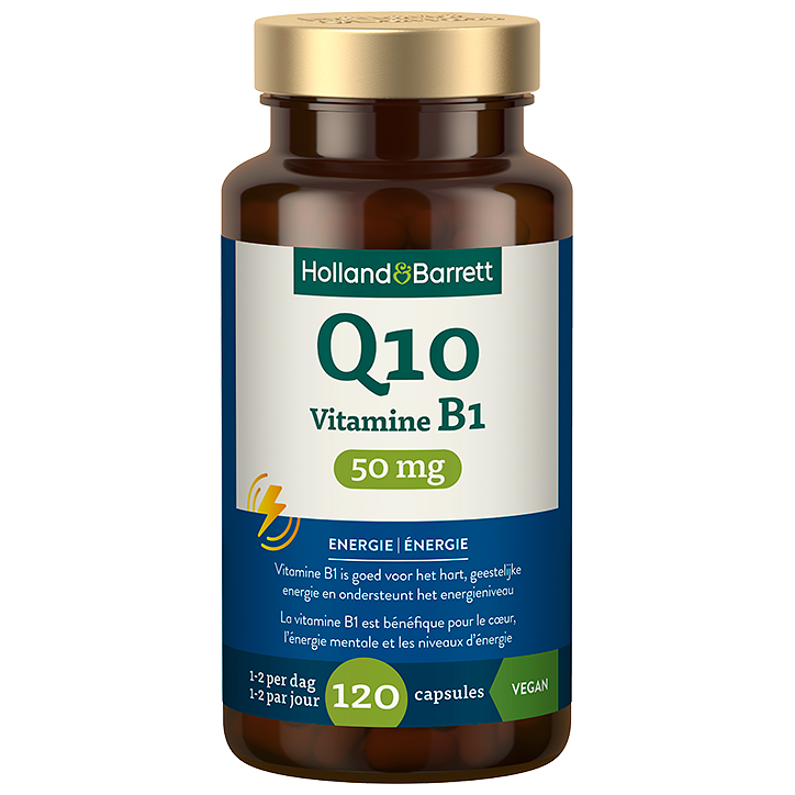 Holland & Barrett Q10 Vitamine B1 50mg - 120 capsules image 1