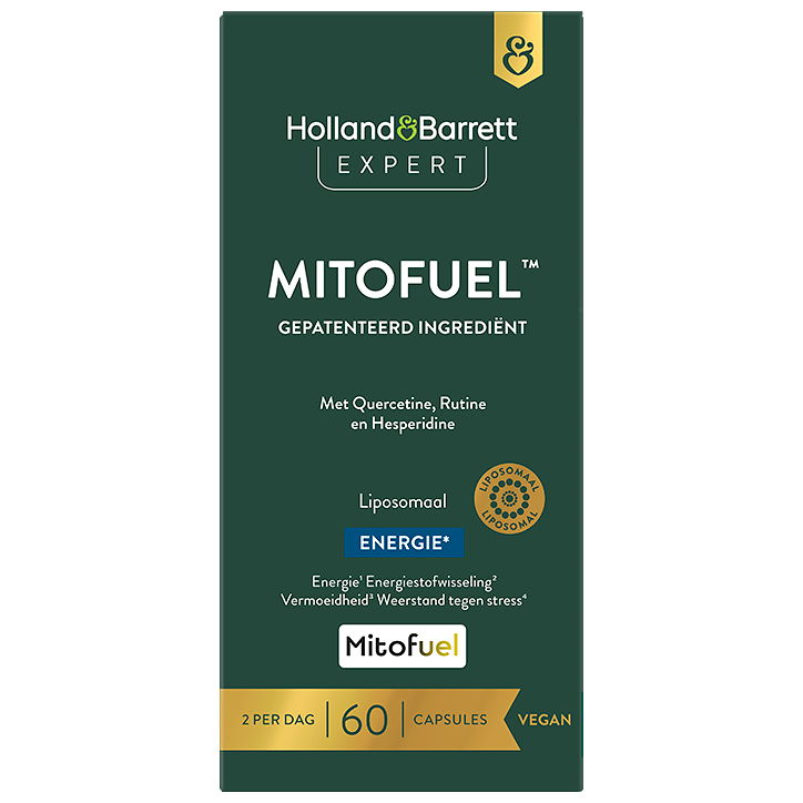 Holland & Barrett Expert Mitofuel™ Gepatenteerd Ingrediënt Met Quercetine, Rutine En Hesperidine Liposomaal - 60 capsules image 1