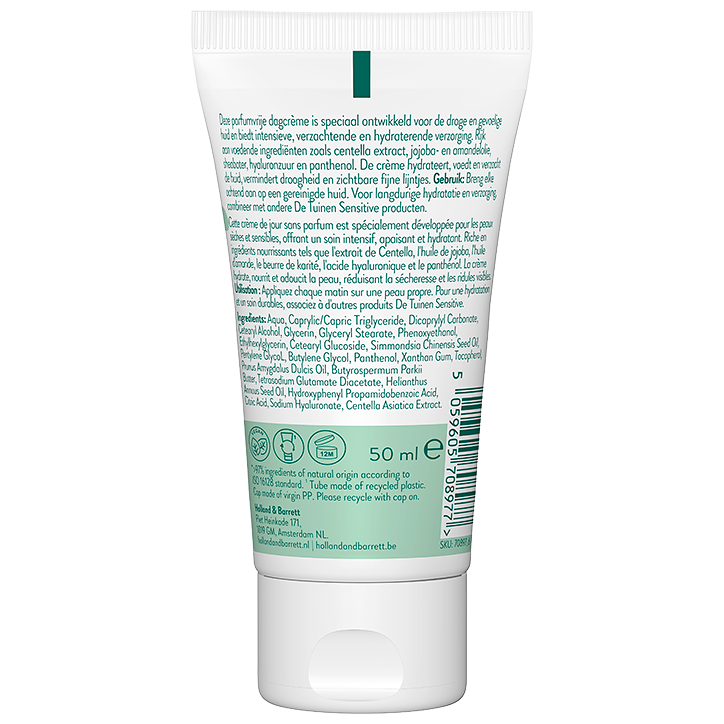 De Tuinen Sensitive Dagcrème - 50ml image 2