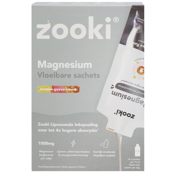 Zooki Magnesium Vloeibare Sachets – 14 Sachets image 1