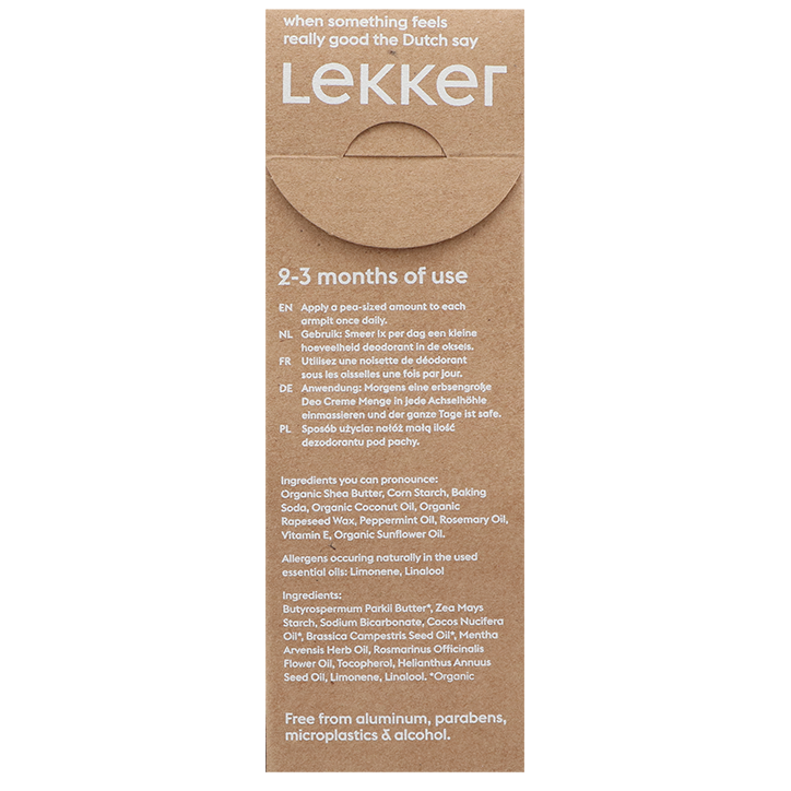 The Lekker Company Deodorant Pepermunt & Rozemarijn - 30g image 3