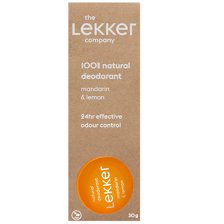 The Lekker Company Deodorant Mandarijn & Citroen - 30g image 1