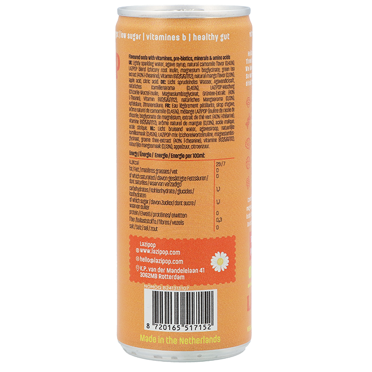 Lazipop Supporting Stress Relief Mangue & Camomille - 250ml image 2