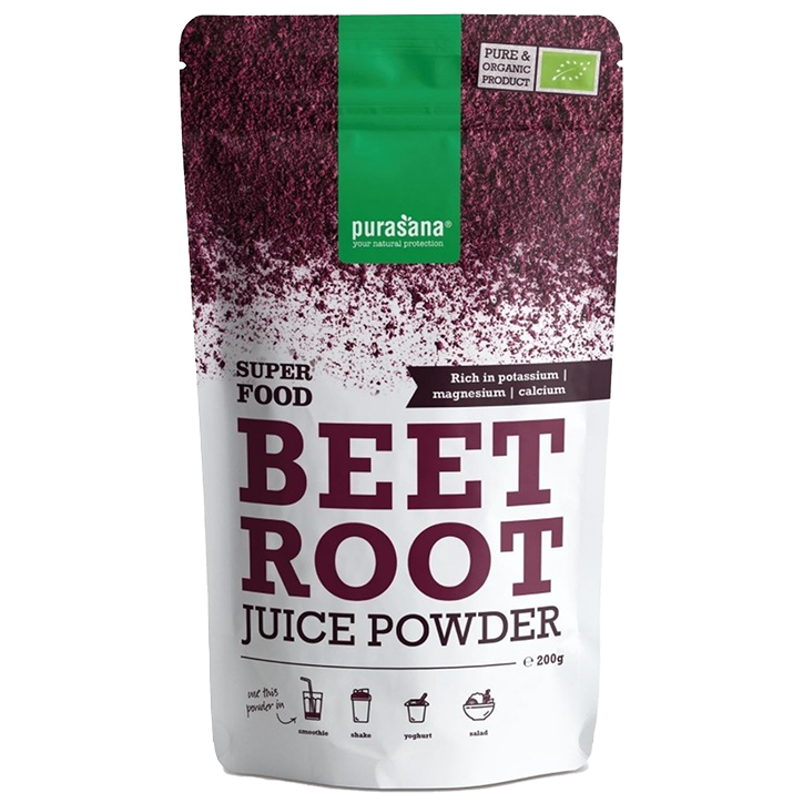 Purasana Superfood Poudre de Jus de Betterave Rouge - 200g image 1