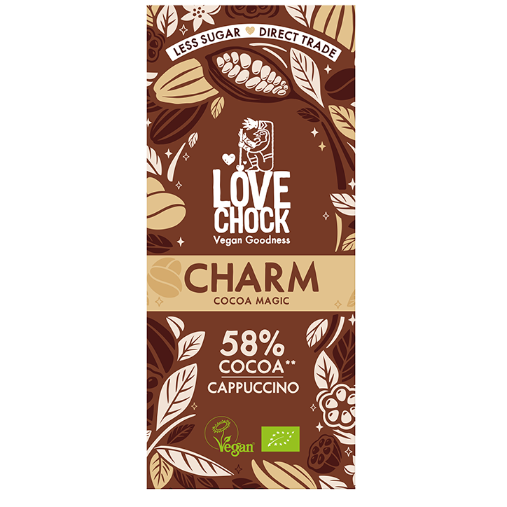 Lovechock Charm Cocoa Magic 58% Cocoa Cappuccino - 70g image 1