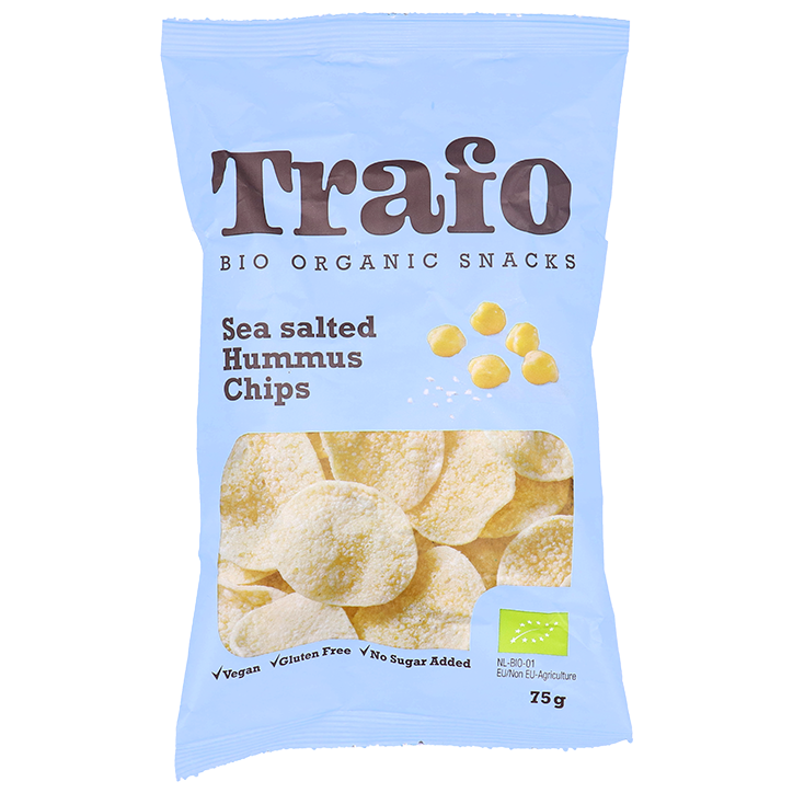 Trafo Hummus Chips Zeezout - 75g image 1