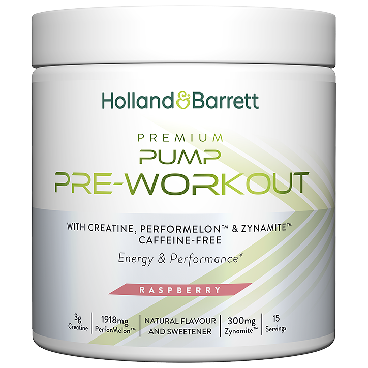Holland & Barrett Premium Pump Pre-Workout Raspberry - 300 g image 1