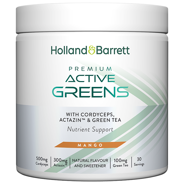 Holland & Barrett Premium Active Greens Mango - 300g image 1