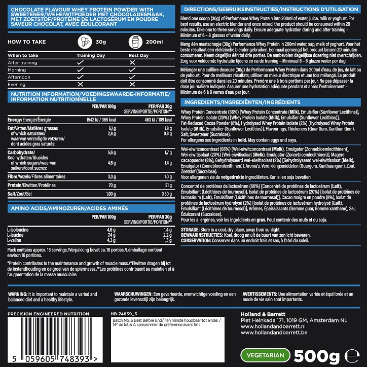 Precision Engineered Whey Protein Chocolate - 500g image 2