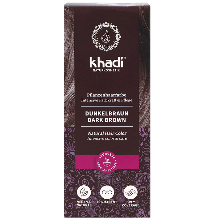 Khadi Haarkleuring Dark Brown - 100g image 1