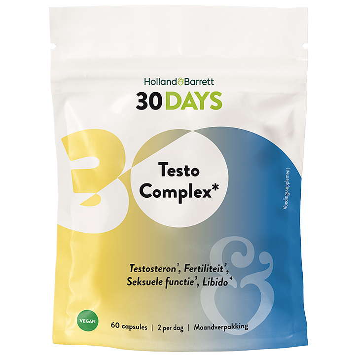 Holland & Barrett 30DAYS Testo Complex* - 60 capsules image 1