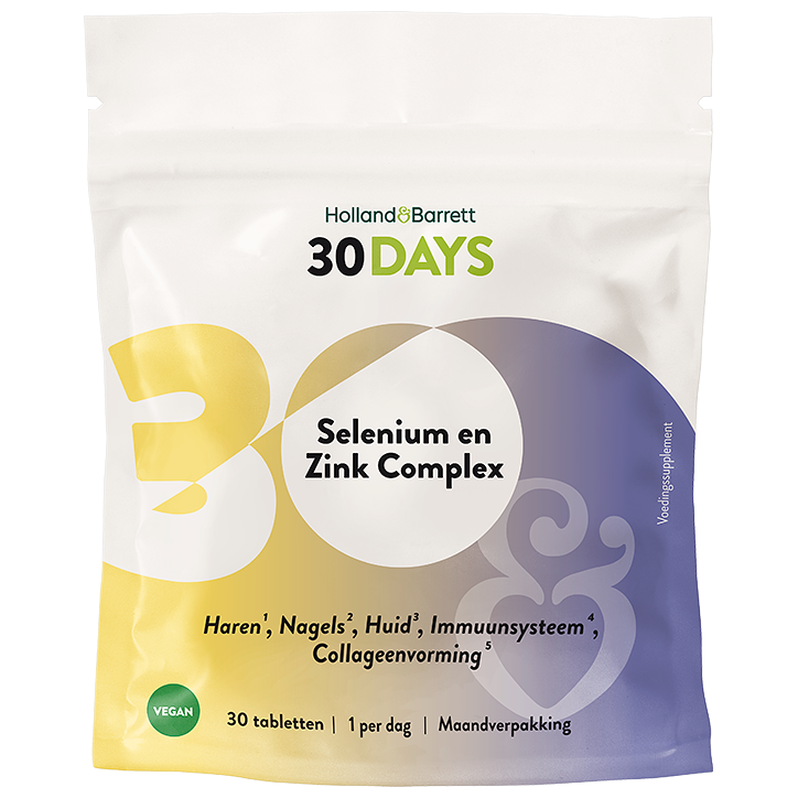 Holland & Barrett 30DAYS Selenium En Zink Complex - 30 tabletten image 1