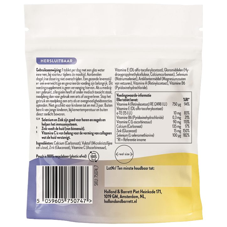 Holland & Barrett 30DAYS Selenium En Zink Complex - 30 tabletten image 2