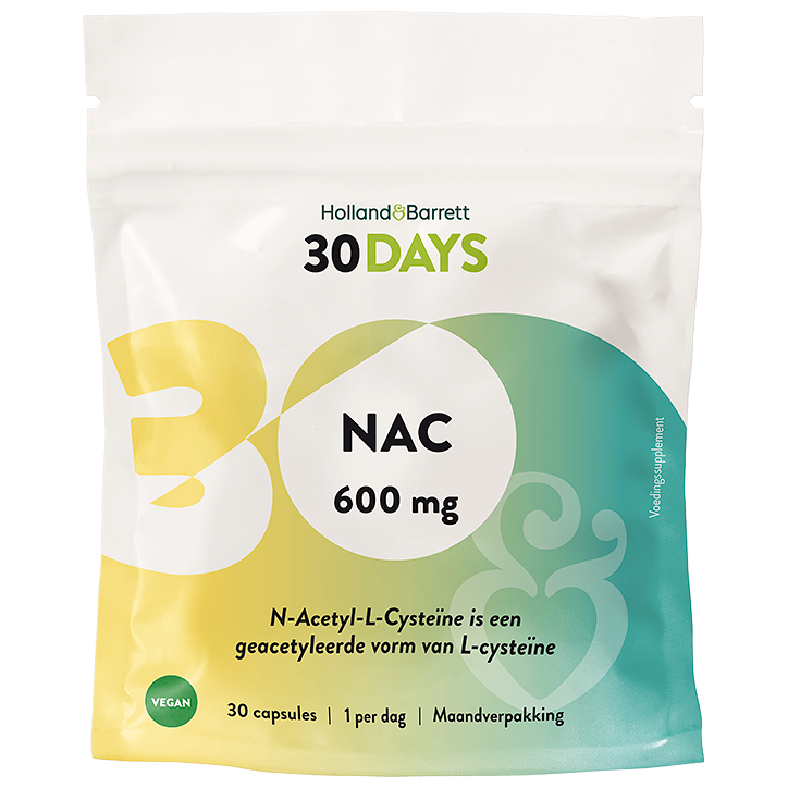 Holland & Barrett 30DAYS NAC 600mg - 30 capsules image 1