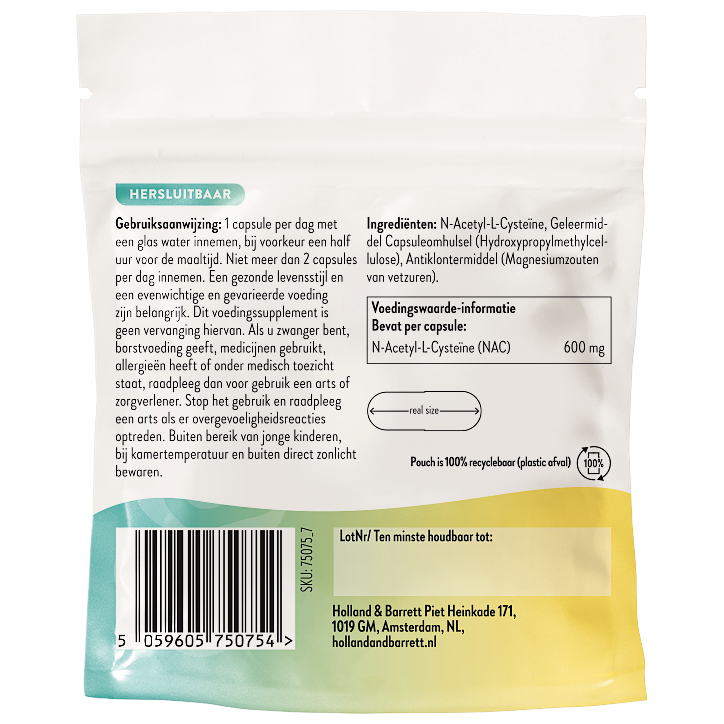 Holland & Barrett 30DAYS NAC 600mg - 30 capsules image 2