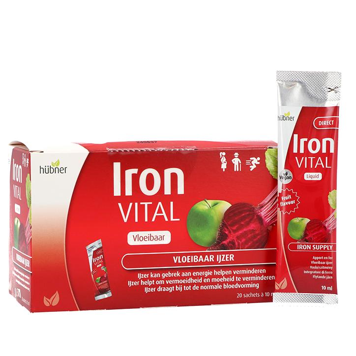 Hübner Iron Vital Vloeibaar IJzer - 20 zakjes image 2