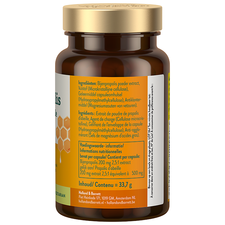 Holland & Barrett Bijenpropolis 500mg - 90 capsules image 2