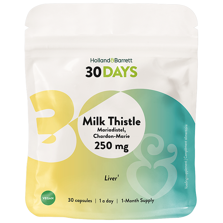 Holland & Barrett 30DAYS Mariadistel 250mg - 30 capsules