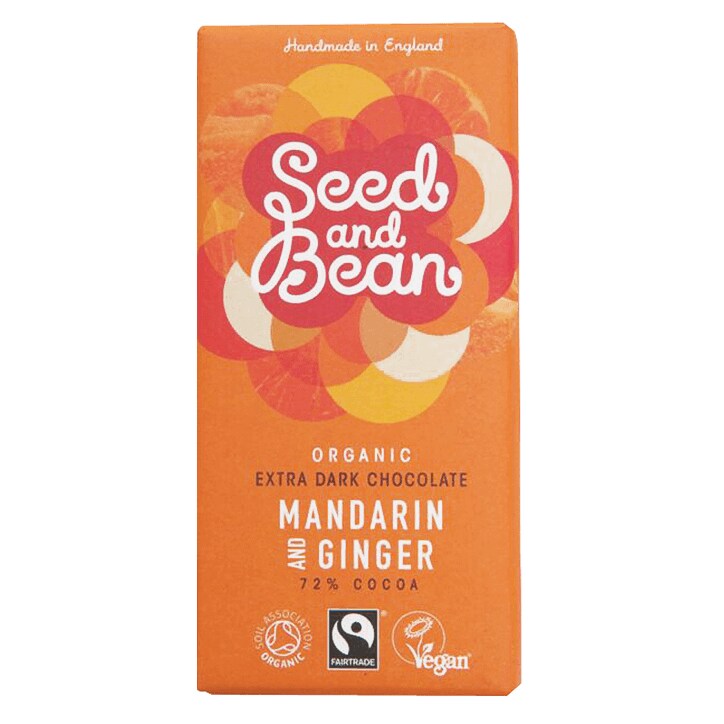 Seed And Bean 72% Dark Mandarin Ginger Bio image 1