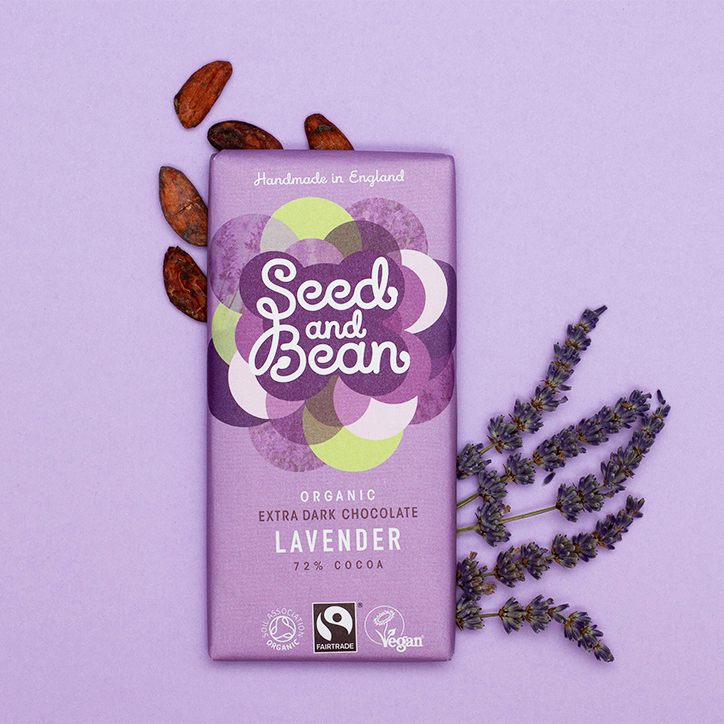Seed And Bean 72% Dark Lavender Bio image 2