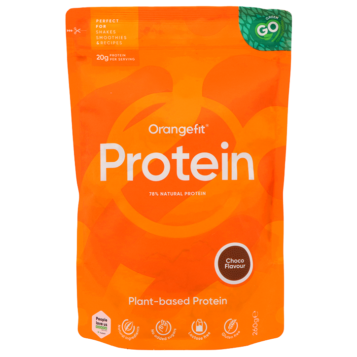 Orangefit Plantaardige Proteïne Chocosmaak – 260g image 1