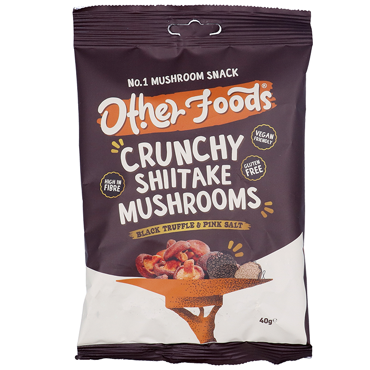 Other Foods Crunchy Shiitake Mushrooms Black Truffle Chips - 40g image 1